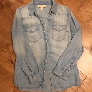 Michael Kors Chambray Woven Shirt